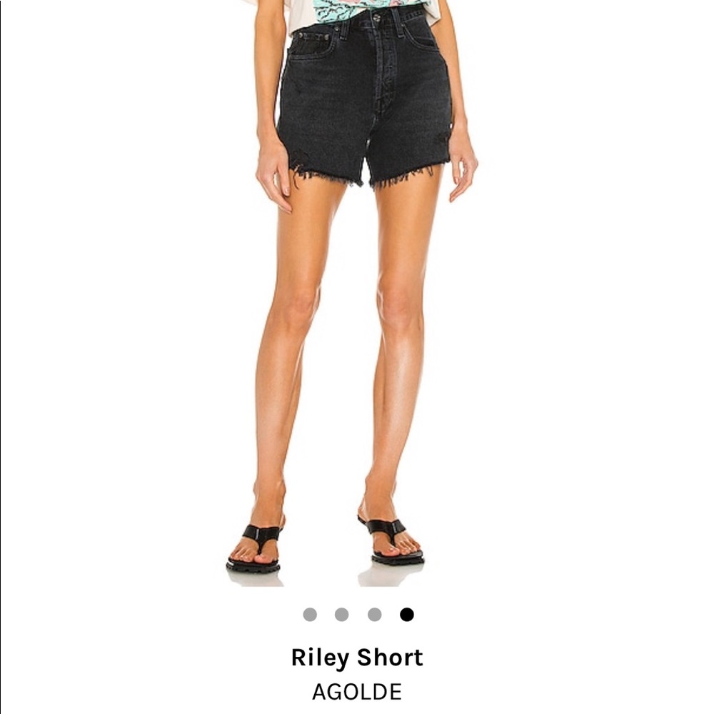AGOLDE Riley short size 30 black (vortex)